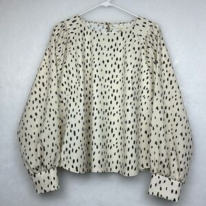 Melloday Women' Long Sleeve Printed Blouse Sz XLarge